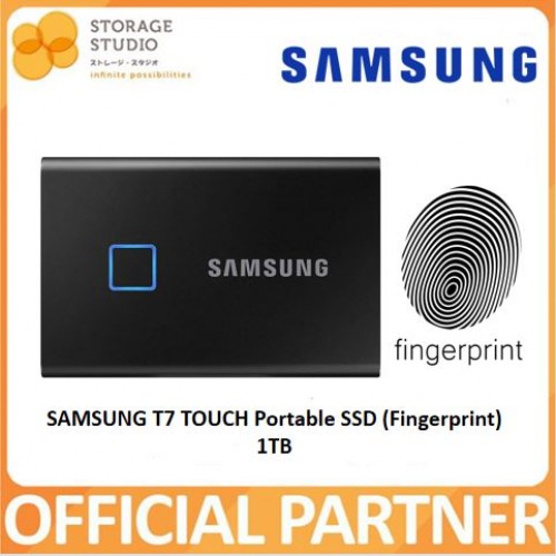 SAMSUNG T7 Touch Portable SSD, Black